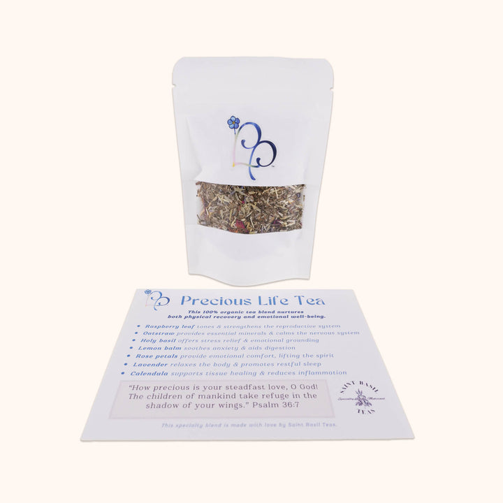 Special postpartum tea blend for use during and after miscarriage to assist in the body’s natural healing abilities. 