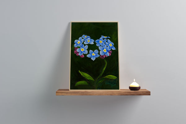 "Forget Me Not" Print